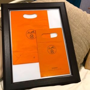Framed Hermes bags